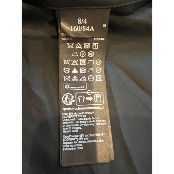 NWOT AllSaints Charli Stitch black Shirt top size US 4 - Picture 10 of 12